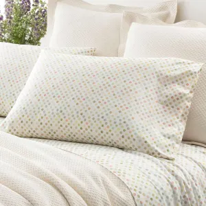 Watercolor Dots Pillowcases (Pair), Standard Size, Multi Graphic Pattern