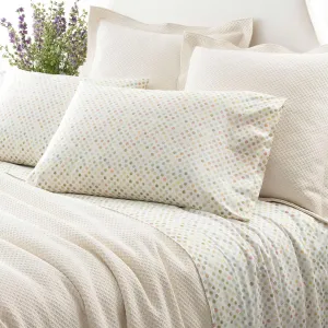Watercolor Dots Sheet Set, King Size, Multi Graphic Pattern