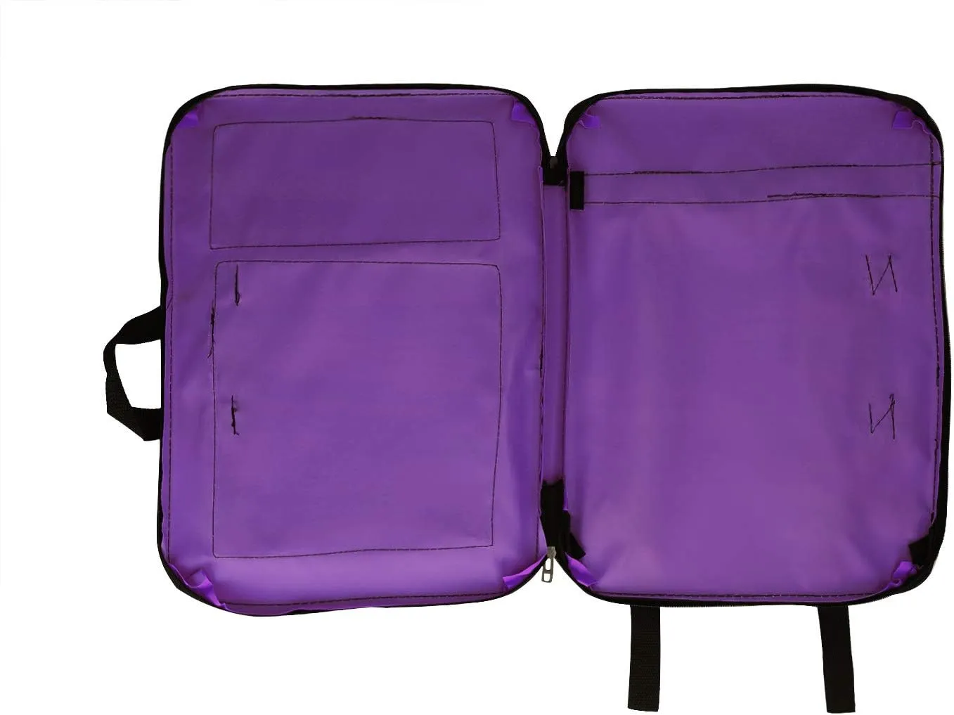 Waterproof Art/Craft Supplies Storage Tote Bag Artist Travel Portfolio Carrying Bag Case Painting Box Large Messenger Bag for Painting Brushes Pencils Palette Paints Sketchbook (Purple(Child))
