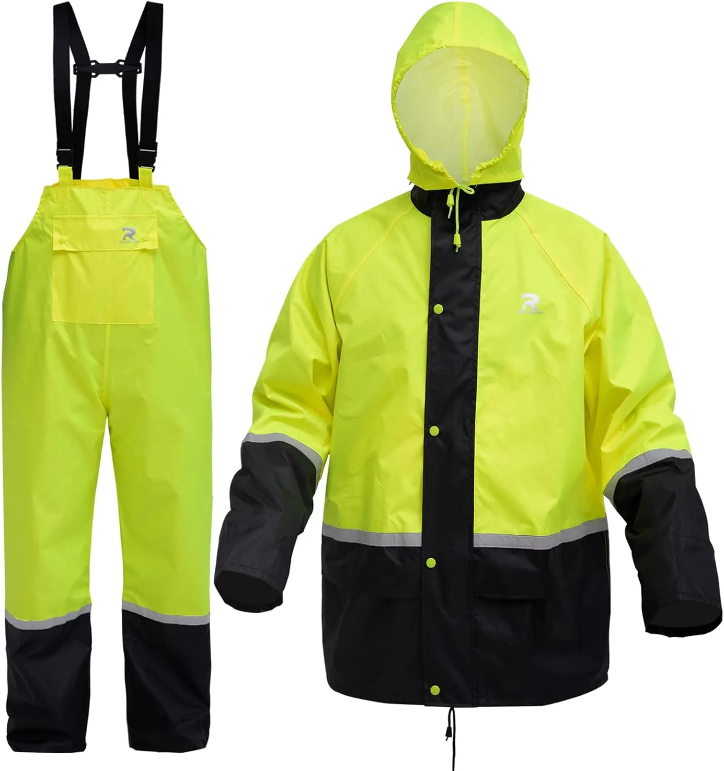 Waterproof Breathable Suits for Men - Durable Oxford Rain Jacket Coat With Pants