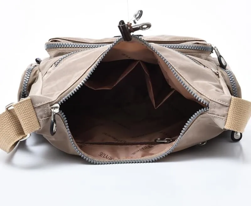 Waterproof Nylon Crossbody Bag for Women Large Capacity Shoulder Bag Travel Purses and Handbag