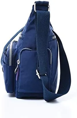 Waterproof Nylon Crossbody Bag for Women Large Capacity Shoulder Bag Travel Purses and Handbag