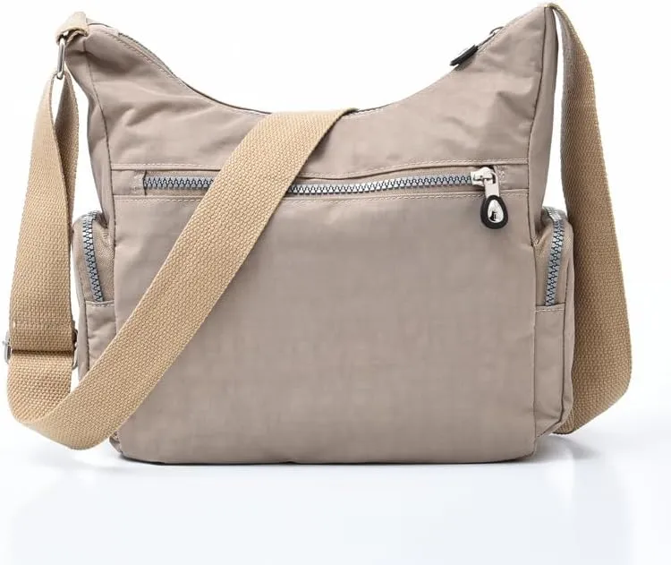 Waterproof Nylon Crossbody Bag for Women Large Capacity Shoulder Bag Travel Purses and Handbag