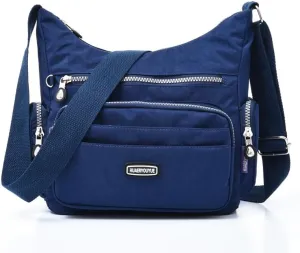 Waterproof Nylon Crossbody Bag for Women Large Capacity Shoulder Bag Travel Purses and Handbag