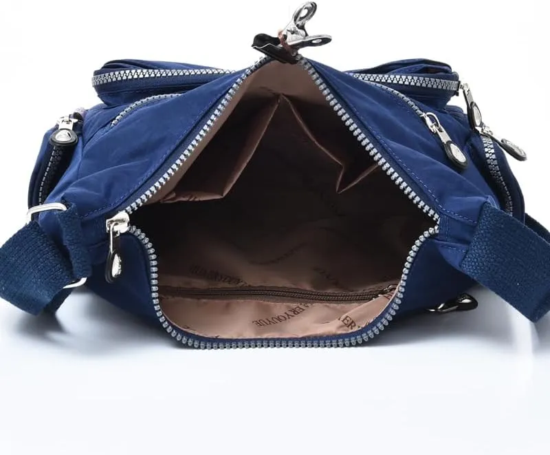 Waterproof Nylon Crossbody Bag for Women Large Capacity Shoulder Bag Travel Purses and Handbag