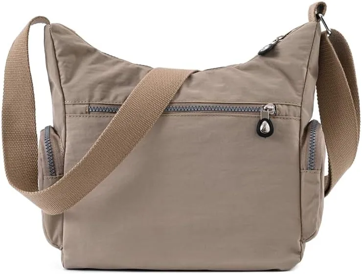 Waterproof Nylon Crossbody Bag for Women Mulit-Pockets Shoulder Bag Travel Purses and Handbag