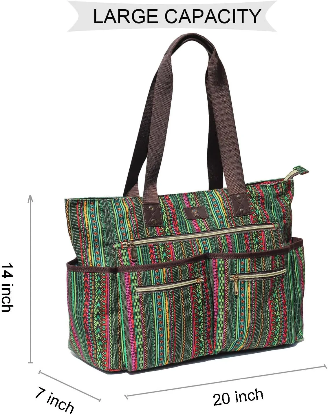 Weekender Bag Carry On Bag Overnight Tote Travel Duffle with 13 Pockets for Travel,Work，Gym,Beach,Teacher,Nurse