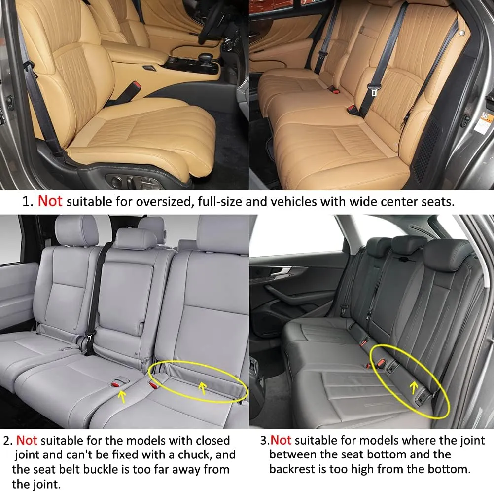 West Llama Linen Car Seat Covers,Bottom Seat Covers for Cars Include 1 Pair Front Driver Seat Pad Mat and 1 Rear Bench Cover Universal Fits 90% Vehicles,SUVs,Cars,Sedans(3Piece-Beige)