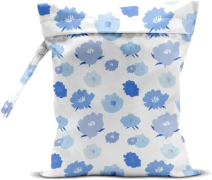 Wet Bag, Wet Dry Bag, Wet Bag for Swimsuit, Travel, Beach, Pool, Diapers, Dirty Yoga Gym Clothes, Toiletries, Makeup Bag, Waterproof Reusable Cute Daisy Floral Flower