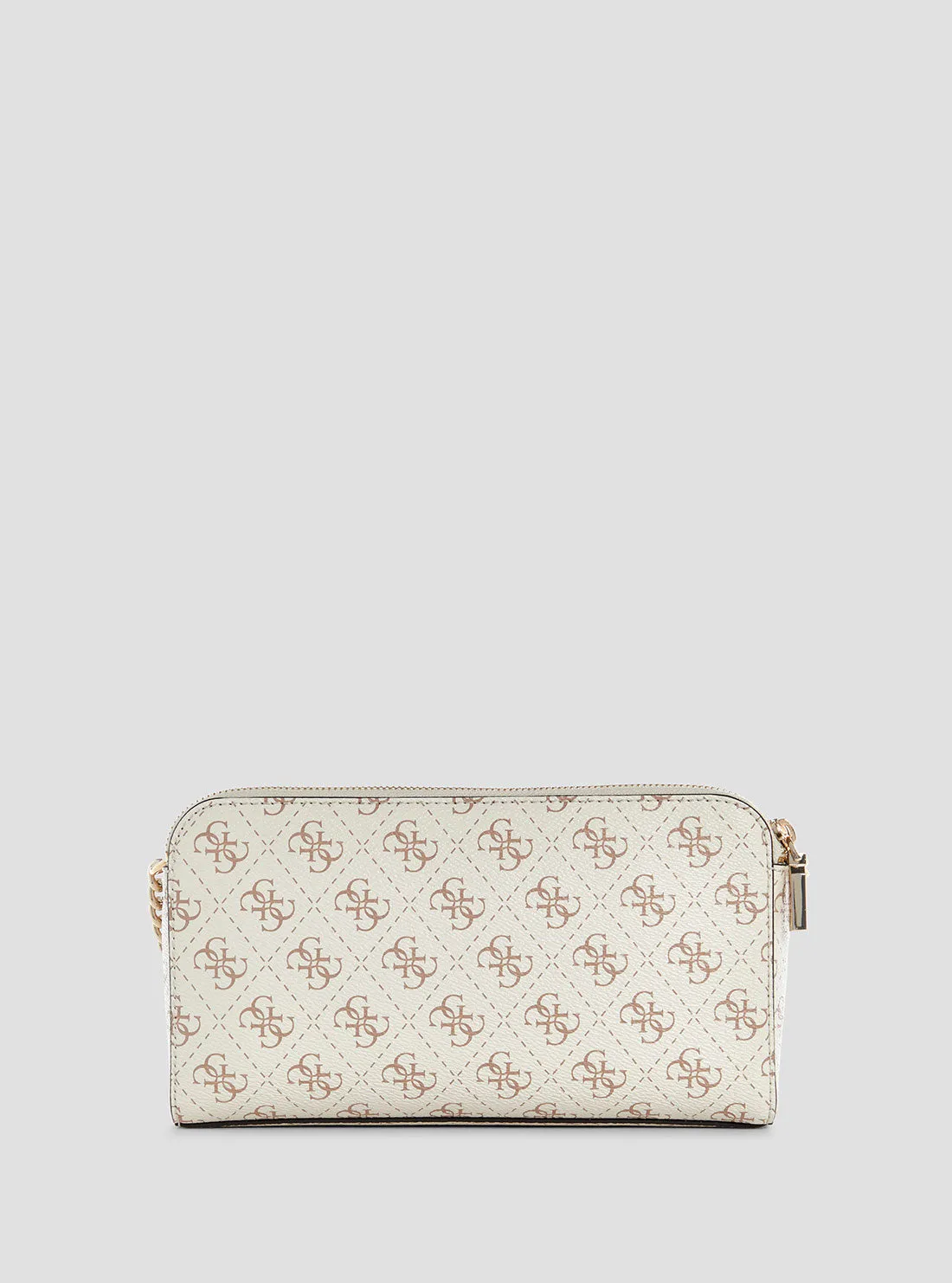 White Logo Daryna Crossbody Bag