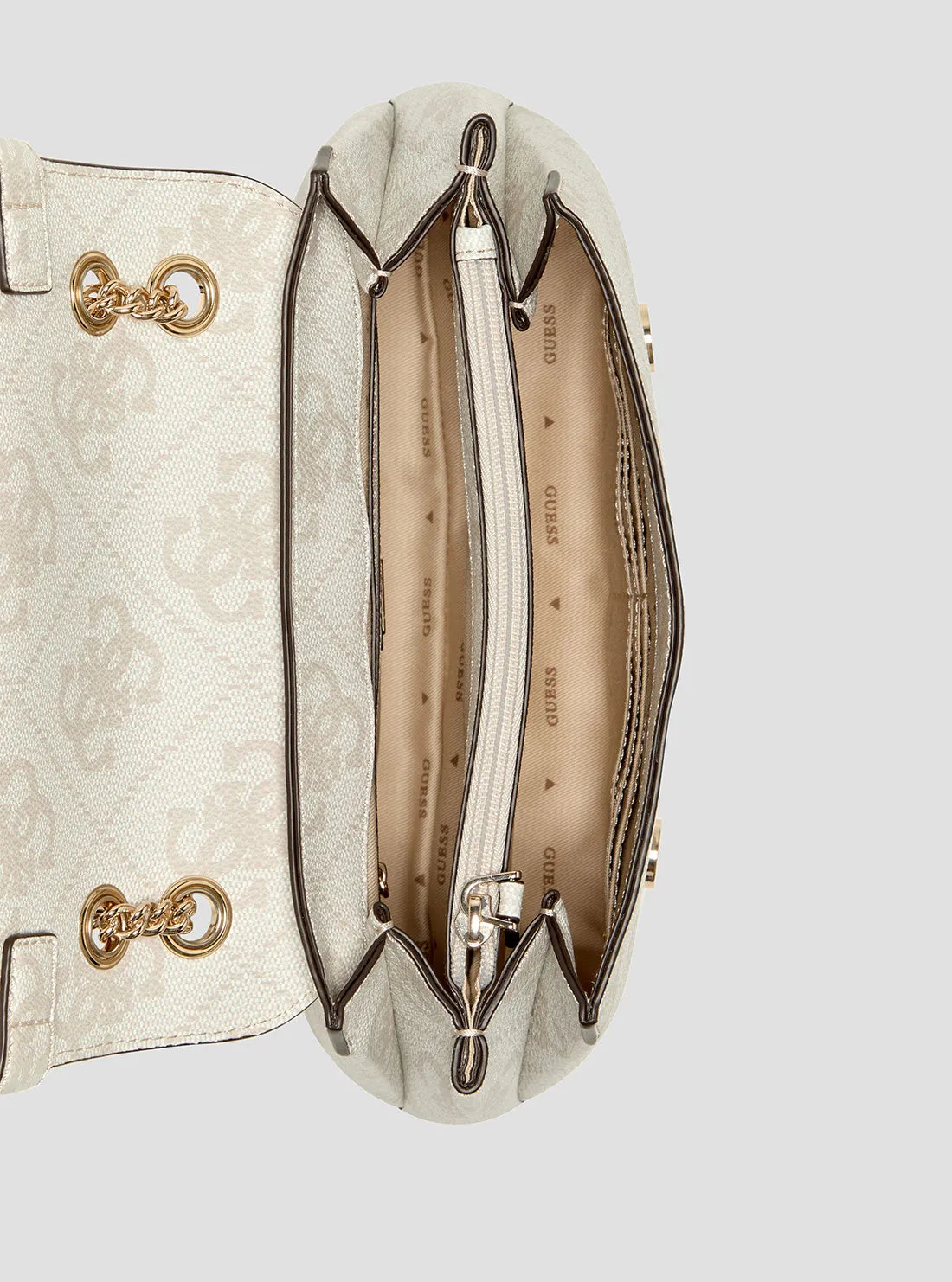 White Logo Lorelei Crossbody Bag