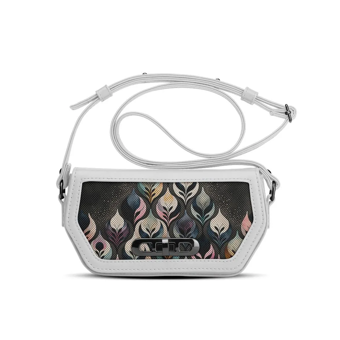 White Swag Crossbody Glowing