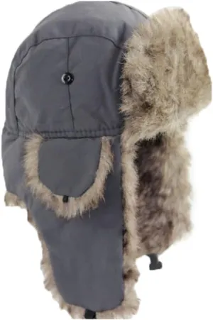 Winter Trapper Hat Unisex Russian Ushanka Trooper Aviator Hats for Women Men Snow Eskimo Hat with Ear Flaps for Cold Weather