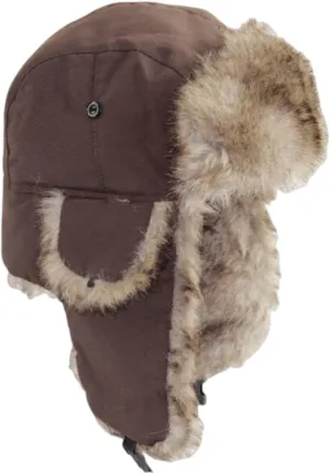 Winter Trapper Hat Unisex Russian Ushanka Trooper Aviator Hats for Women Men Snow Eskimo Hat with Ear Flaps for Cold Weather