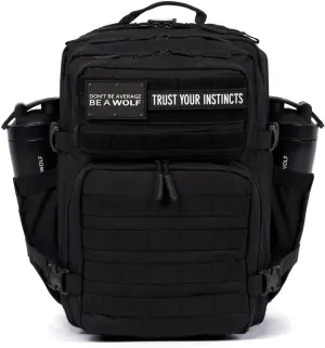 WOLFpak 35L Backpack Meal Prep Management (Alpha Black) Lunch Box, Cooler, Travel, Insulated Bag, Daypack