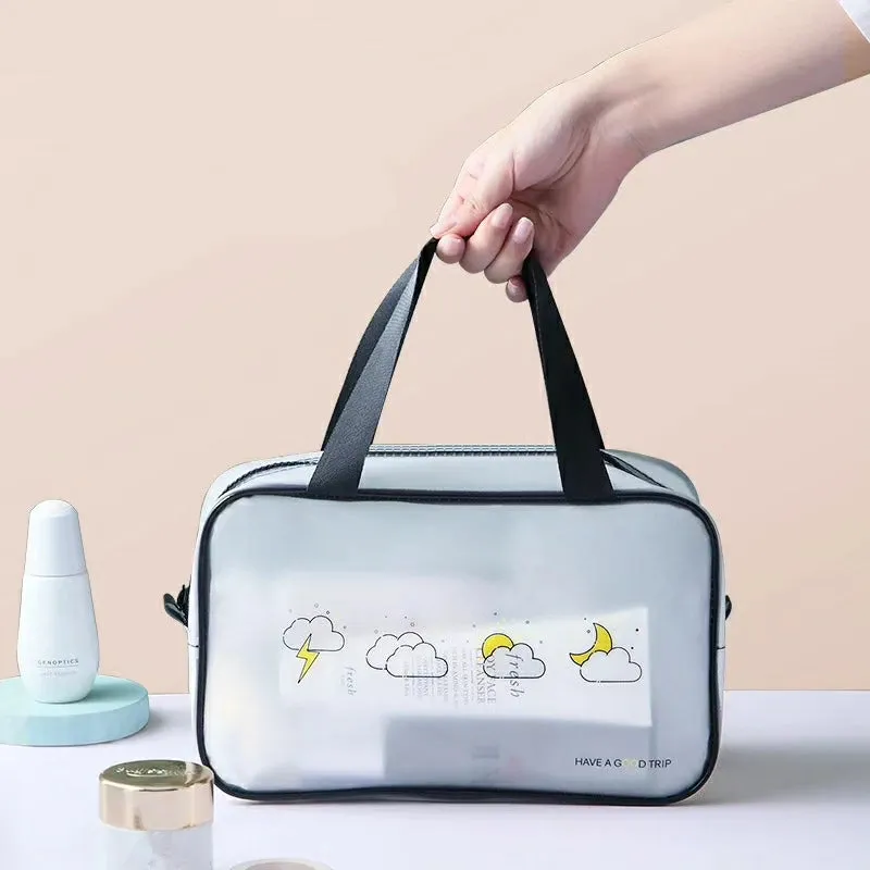 Women 4pc set Transparent Cosmetic Bag