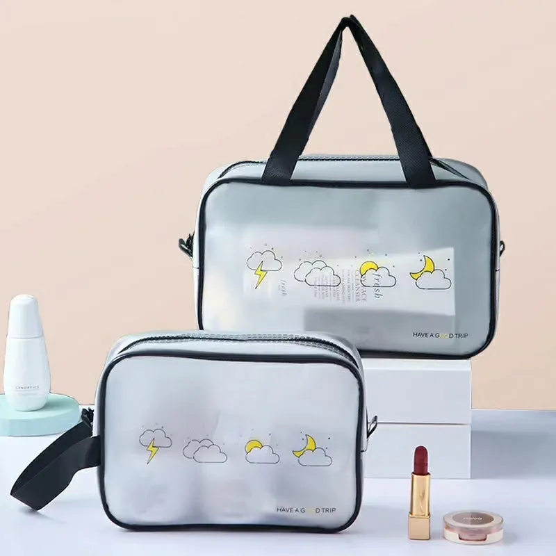 Women 4pc set Transparent Cosmetic Bag