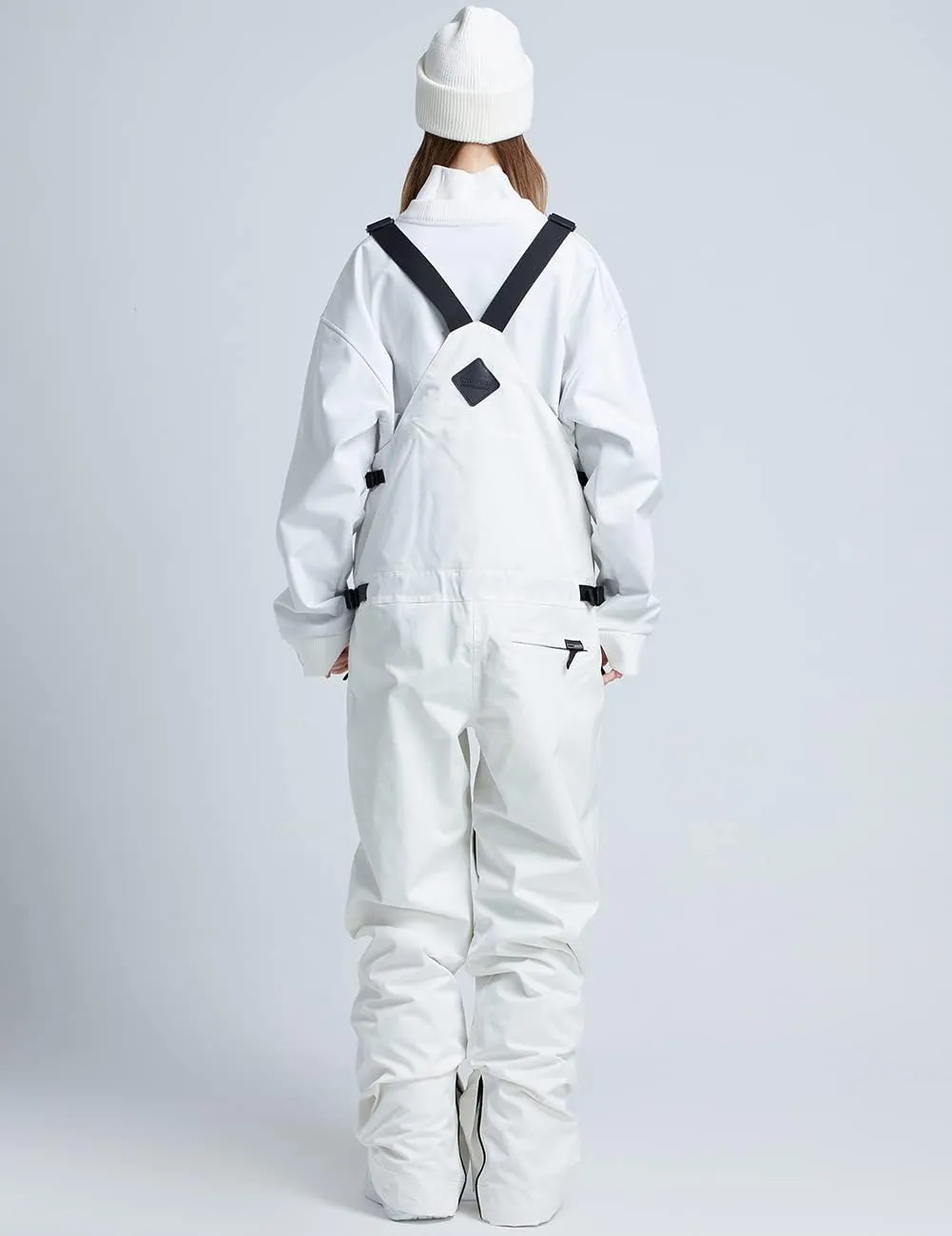 Women and Men's Ski Overalls Waterproof Snow Bibs Ski Pants Windproof Insulated Overalls Pants Outdoor Snowboard Pant