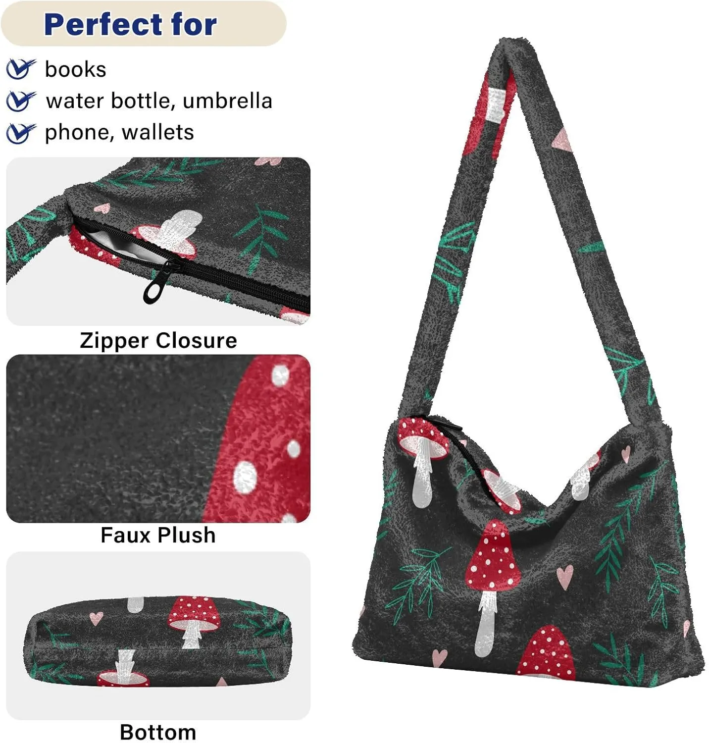 Women Boho Handbag Underarm Bag Tote Bag Shoulder Bag Crossbody Bag