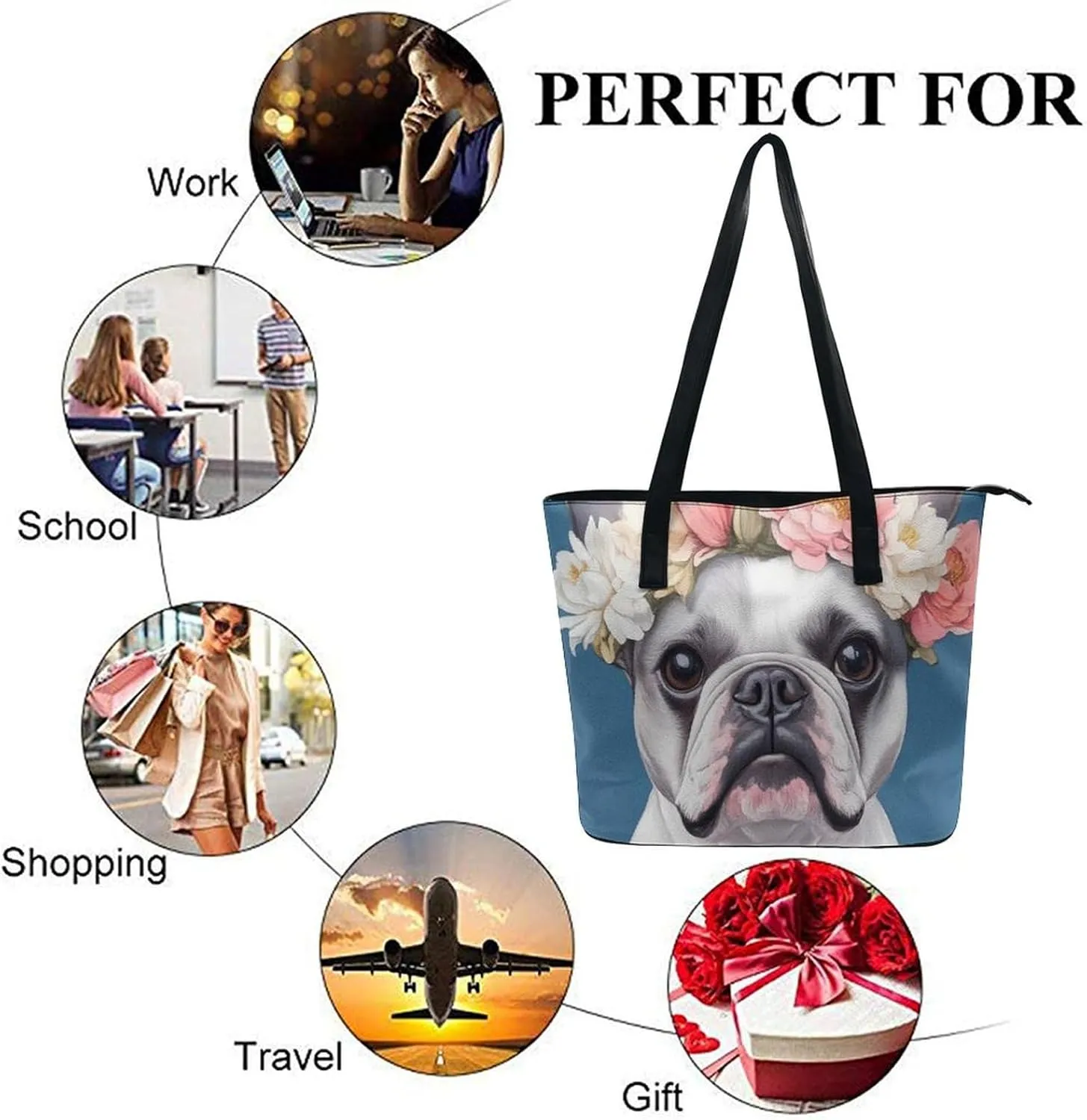 Women Casual Tote Handbags Multifunction Shoulder Work Crossbody Bag
