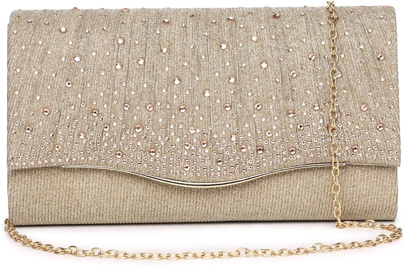 Women Evening Bags Glitter Sequins Clutch Purses for Women Shiny Envelope Handbag Formal Wedding Party Prom Purse