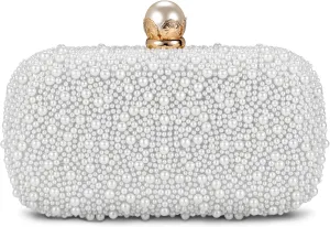 Women Evening Handbags Pearl Clutch Purse Beaded bag Bridal Clutch wedding Purse Handbag Shoulder Bag Formal Prom Party