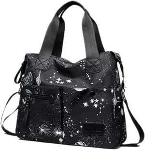 Women Handbag Nylon Multi Pocket Large Waterproof Shoulder Crossbody Body Bag Casual Hobo Bags