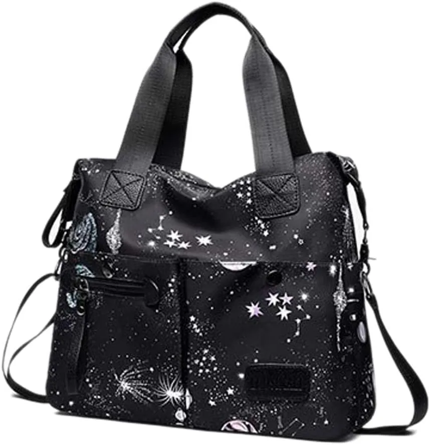 Women Handbag Nylon Multi Pocket Large Waterproof Shoulder Crossbody Body Bag Casual Hobo Bags