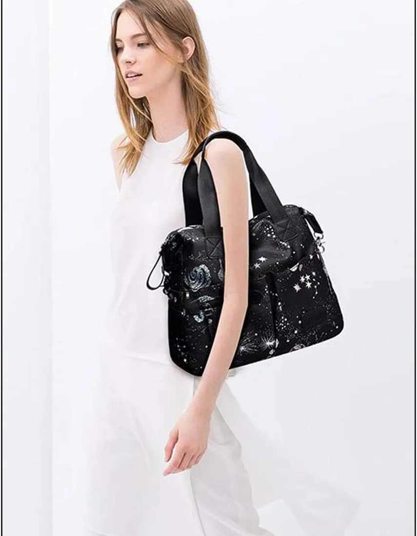 Women Handbag Nylon Multi Pocket Large Waterproof Shoulder Crossbody Body Bag Casual Hobo Bags