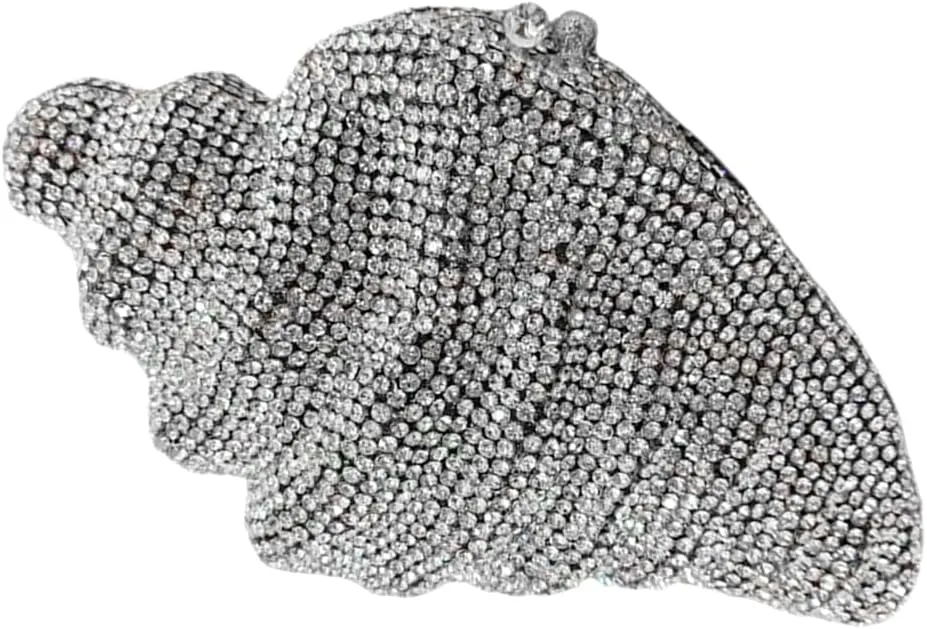 Women Summer Fish Conch Rhinestone Bag Dinner Handbag Sparkly Beach Shell Crystal Evening Clutch for Prom Party