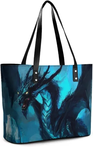 Women Tote Bags Casual Handbags PU Leather Shoulder Travel Bag