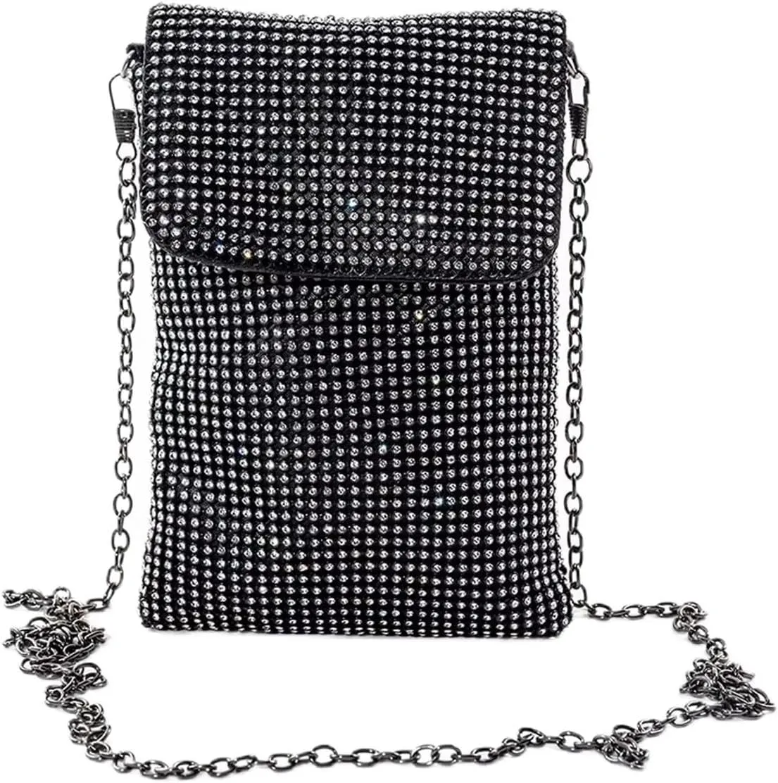 Women's Crossbody Evening Bag Glitter Rhinestone Purse Sparkly Small Handbag