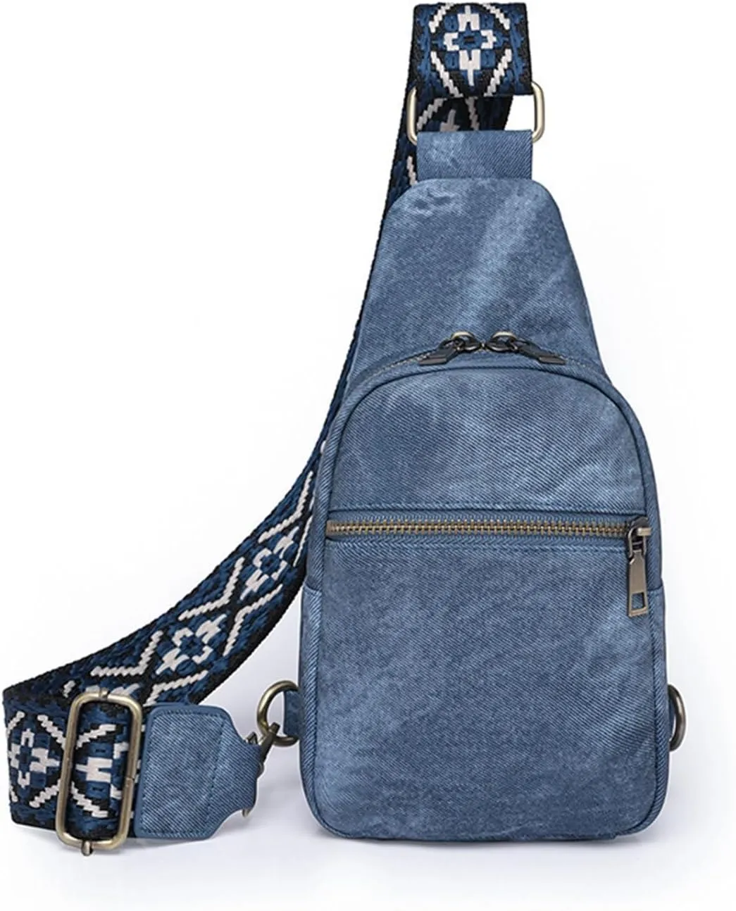 Women's Crossbody Shoulder Bag, Casual Chest Bag(Blue)