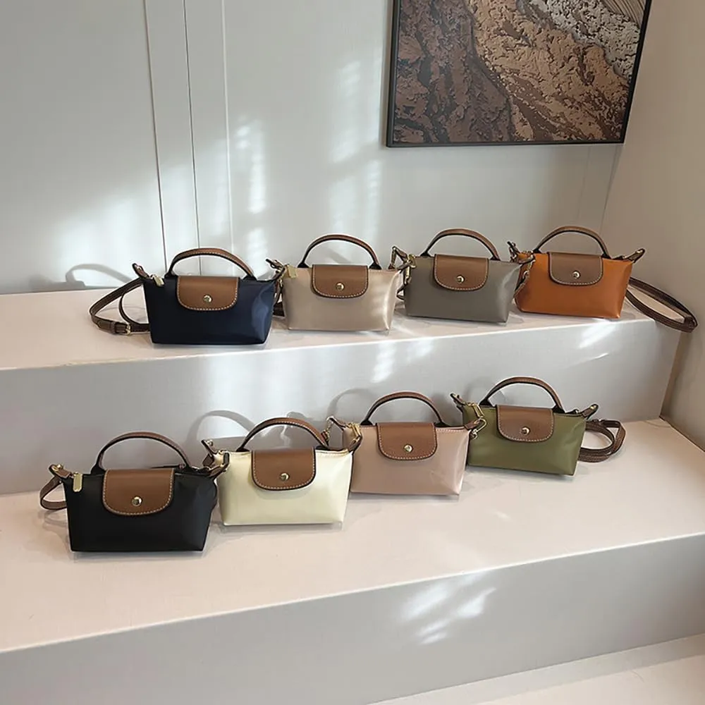 Women's Fashion Colorblock Mini Crossbody Bag, Handbags Purses with Adjustable Strap, Solid Color Square Purse