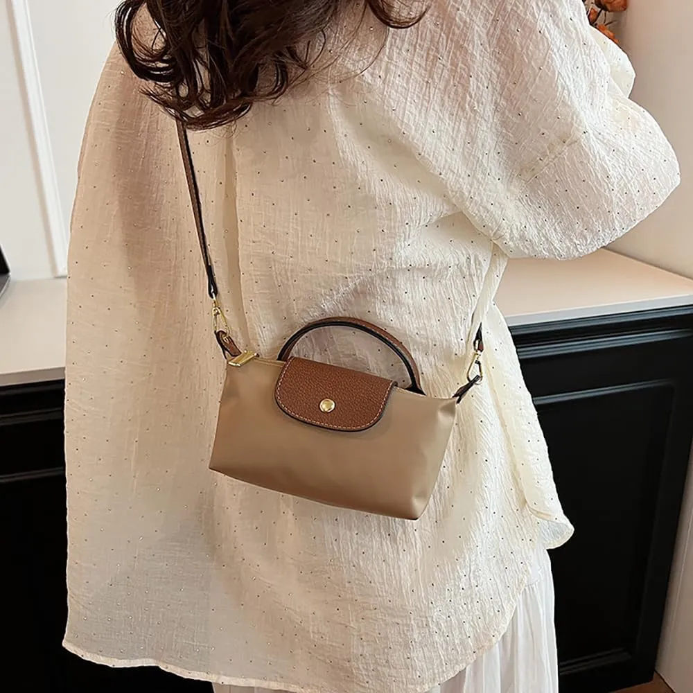 Women's Fashion Colorblock Mini Crossbody Bag, Handbags Purses with Adjustable Strap, Solid Color Square Purse