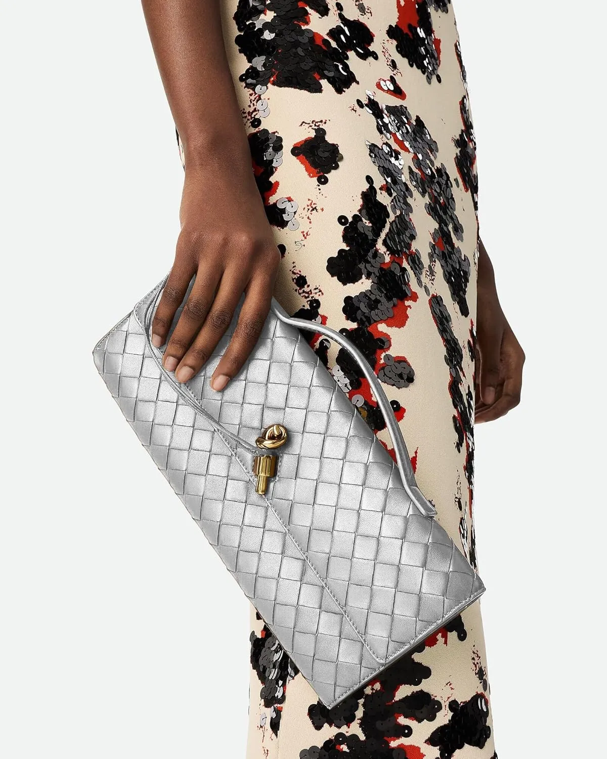 Women's Handmade Woven Clutch Purse,Crossbody Bag for Evening & Casual, Adjustable Shoulder Strap Fashion Handbag