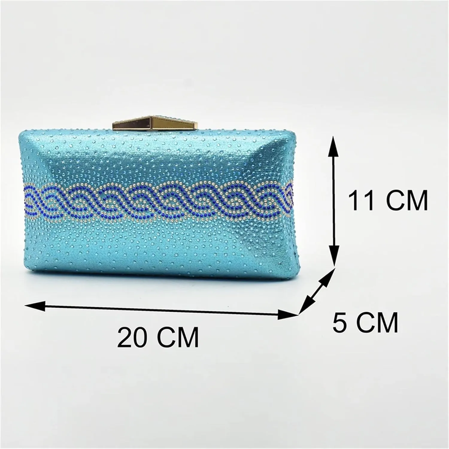 Womens Italian Party Elegant Shoe and Bag Set Fashion Designer Rhinestone Sandal and Crystal Clutch for Wedding