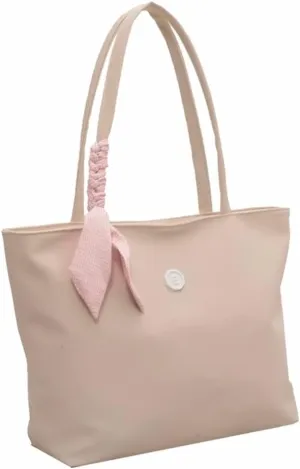 Women’s Lightweight Nylon Tote Bag with Zipper - Casual Handbag for Commuters - Double Handle Shoulder Purse (Green)