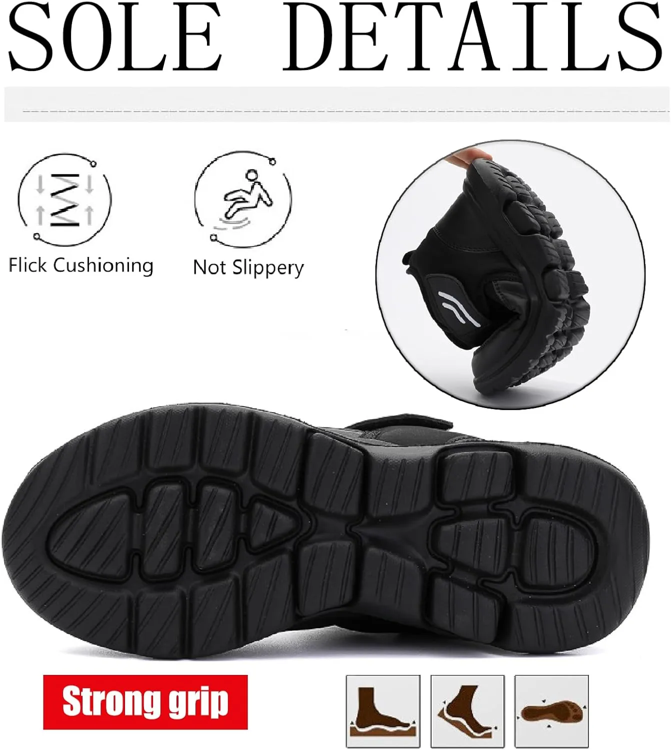 Womens Mens Waterproof Platform Snow Ankle Boots with Hook Loop Unisex Warm Fur Lined Comfortable Non Slip Thick Soles Winter Booties Outdoor Casual Snow Proof Walking Shoes