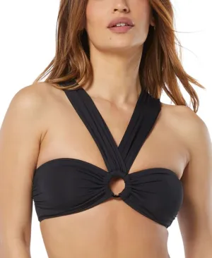 Women's Multi-Way Bra Bikini Top (Black, Small)