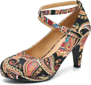 Womens Platform High Heels Sexy Cross Ankle Strap Pumps Wedding Work Party Dress Shoes