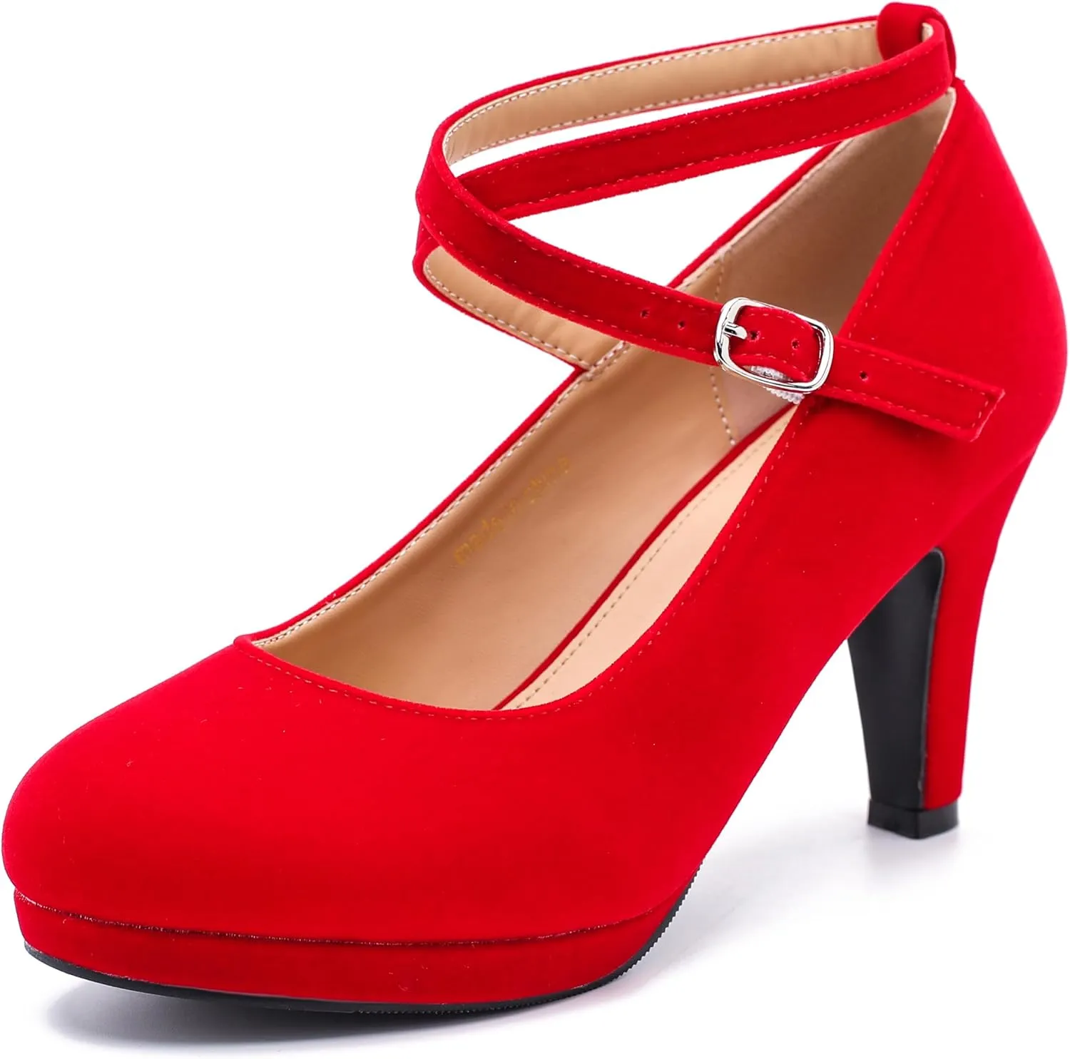 Womens Platform High Heels Sexy Cross Ankle Strap Pumps Wedding Work Party Dress Shoes