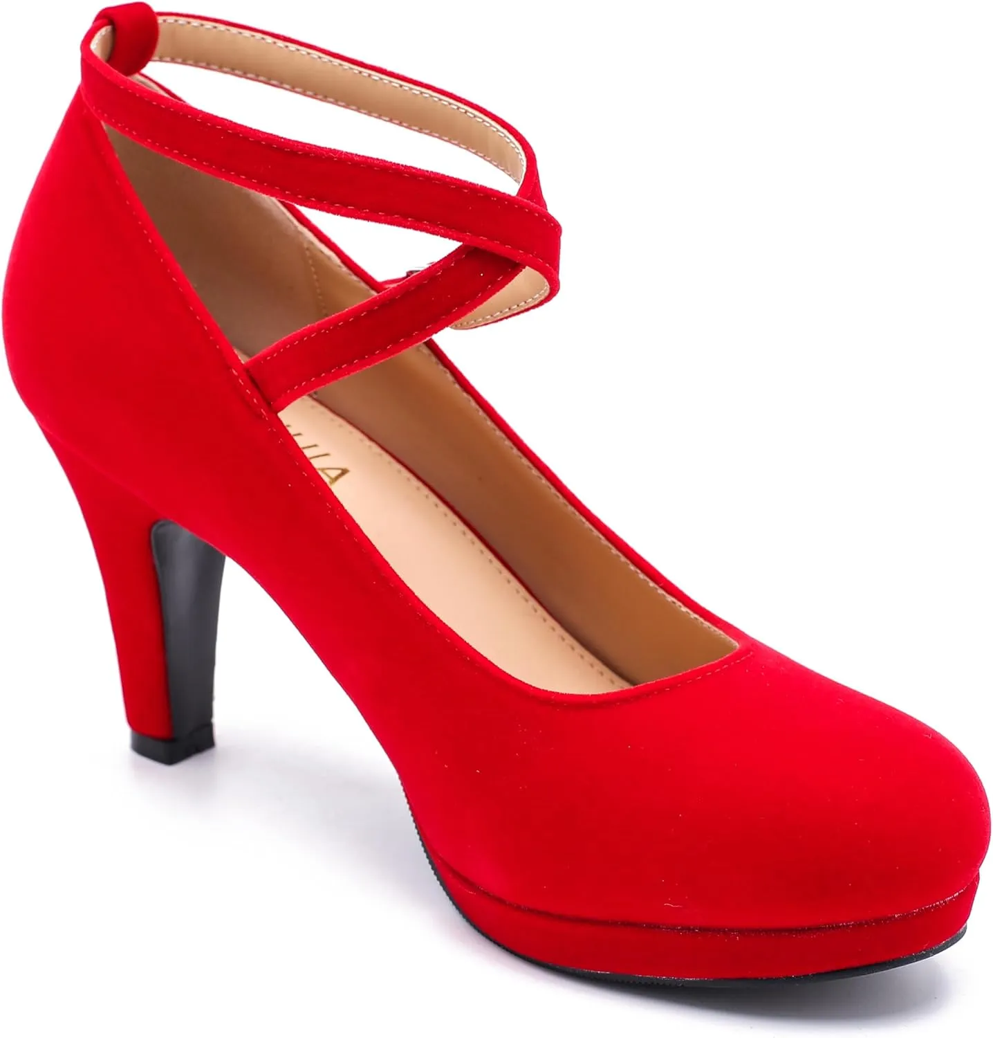 Womens Platform High Heels Sexy Cross Ankle Strap Pumps Wedding Work Party Dress Shoes