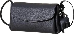 Women's Small Crossbody Bag – Premium Pebbled Genuine Leather, Adjustable Shoulder Strap, Elegant Mini Handbag