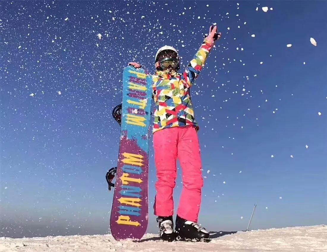 Women's Waterproof Ski Jacket Snowboard Mountain Coat Windproof Winter Warm Snow Rain Coat