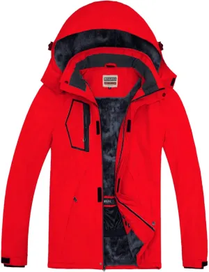WULFUL Men's Waterproof Ski Jacket Warm Winter Snow Coat Mountain Windbreaker