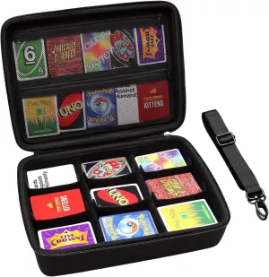 XANAD Card Game Case Fits 3000  Cards, Fits for Baseball Sports playing card/UNO/playing card Against Humanity Card Game and All Other Card Games Expansions (Black)