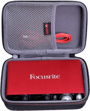 XANAD Case for Focusrite Scarlett Solo or 2i2 (3nd Gen) Audio Interface -Hard EVA Storge Bag