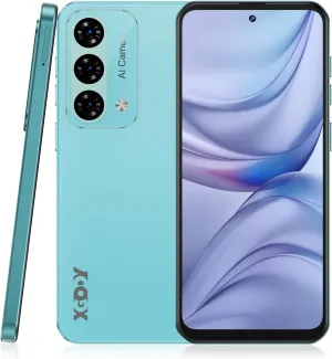 Xgody Unlock Phone Mate 60,6.79 Inch HD  Screen Smartphone,4G Dual SIM Cheap Mobile Phones 4GB  128GB Expanded 512G 5280mAh 21MP Camera T-Mobile Android Phone with Finger&Face Unlock Blue