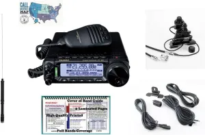 Yaeus FT-891 Mobile Bundle - 6 Items - Includes FT-891 Mobile Radio, Motorized Mobile Antenna, Comet Lip Mount with Coax, YSK-891 Seperation Kit, Nifty! Bandplan and Ham Guides TM Quick Reference Card